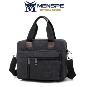 MENSPE กระเป๋าผ้าใบผู้ชายกระเป๋าสะพายหลังย้อนยุคกระเป๋าเอกสารกันน้ำกระเป๋าถือแฟชั่นเดินทางกระเป๋าเดินทางน้ำหนักเบาสบาย ๆ กระเป๋าเดินทางแฟชั่นการพักผ่อนหย่อนใจกระเป๋าถนนกีฬาสำหรับนักศึกษาวิทยาลัย