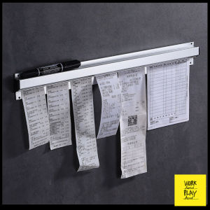 WHPH Shop รางเสียบบิล รางออเดอร์ รางเสียบออเดอร์ 30 / 50 / 70 ซม รางบิล รางหนีบออเดอร์ ราวหนีบออเดอร์ ที่หนีบใบออเดอร์