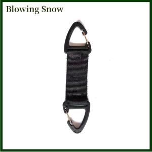 Blowing ตะขอคาราไบเนอร์สำหรับตั้งแคมป์กลางแจ้งตะขอปีนเขาสายรัดหัวเข็มขัดคลิปแขวนพวงกุญแจคาราบิเนอร์อุปกรณ์เอาตัวรอด