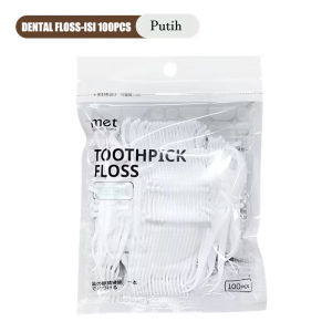Tempat Dental Floss Portable box Tempat Benang Tusuk Gigi Isi 10 pcs Tempat Pembersih Sela Gigi