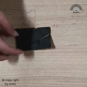 Dao Gấp Mini Dạng Thẻ ATM 86x54mm Lưỡi Thép Không Gỉ Cán Nhựa PP Có Chốt Khóa An Toàn