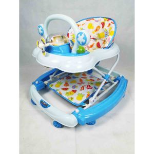 Chuchob รถช่วยพยุงตัวเด็กปรับระดับที่นั่งและโยกได้ CH-632 - สำหรับเด็ก 6 เดือนถึง 1 ปี, รับน้ำหนักไม่เกิน 15 กก., ปรับระดับที่นั่งและโยกได้, พับเก็บสะดวก, มีล้อช่วย 7 ล้อ, มีถาดกล่องของเล่นและเสียงดนตรี, น้ำหนักสุทธิ 3.37 กก.