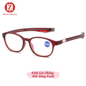 Kính lão dành cho người trung niên phong cách lịch lãm Chất liệu gọng TR90 tròng Kính chống ánh sáng xanh MÃ T5101