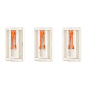 OKDEALS01 3 Pieces Plastic Photo Frame Hook Strong Adhesive No Drilling Picture Frame Hanger Multi-functional Removable Poster Hanger for Home