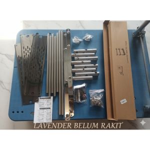 Rak Gantung SS (STAINLESS STEEL) 3 TINGKAT Rak Kamar Mandi Dinding/Rak Bumbu Dapur Multifungsi