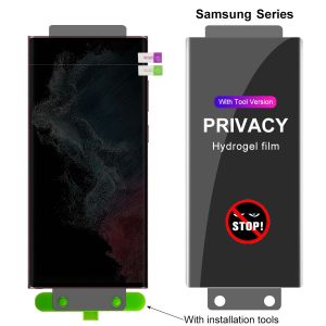 Full Coverage Privacy Hydrogel Film Screen protector for Samsung Galaxy S25 Ultra S24 Ultra S23 S22 S21 S20 S10 S8 S9 Plus Ultra S21 S20 S24 FE Note 20 Ultra 10 9 8 A16 A15 A25 A55 A35 A14 A24 A34 A54 A13 A04S A23 A33 A53 A73 A12 A22 A32 A42 A52 A52S A72