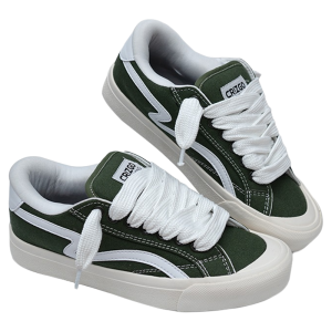 Sepatu Fat Shoes Tapera Hijau Army Sepatu Gemuk Sneaker Pria Wanita Suede