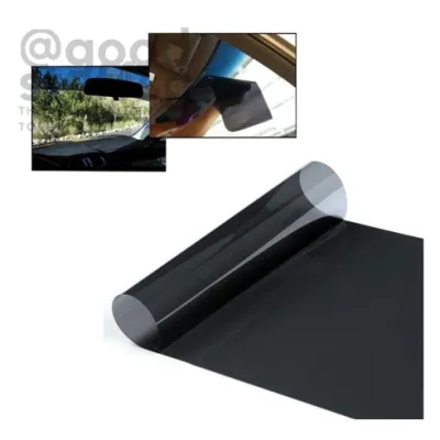 [SG FREE ] 1 Set 5% Solar Film for Car Windscreen1.5m*20cm / Sun Shade Anti-UV Solar Film for Car Windscreen with Scrap