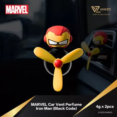 Vanzo Marvel Disney Tsum Tsum Series Car Vent Perfume 迷你风口汽车香熏 Car Perfume 汽车香氛 漫威系列 and Refill Pack Captain America Pewangi Kereta