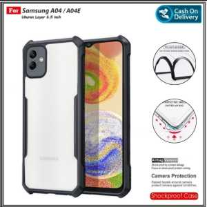Soft Case SAMSUNG GALAXY A04 / A04E Soft Hard Casing Fusion Shockprooft Tpu HD Transparent Bening Premium Executive Quality Cover Pengiriman Cepat Promo Di AlvaCaseAcc