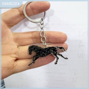 【SHANGZE4】 Sáng Tạo hoàng đạo ngựa kim loại móc khóa năm 2026 của linh vật ngựa Mặt dây chuyền Xe móc khóa túi treo trang trí quà tặng năm mới