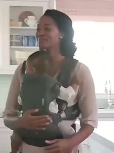 LemonU Bayi Ergonomik Pembawa Baru Lahir Sokongan Lumbar Pembawa Bahu Bernafas