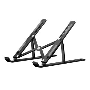 New Laptop Stand Aluminium Laptop Holder Notebook Tablet Stand Foldable Portable Desktop Stand Computer Cooling Rack Height Adjustable