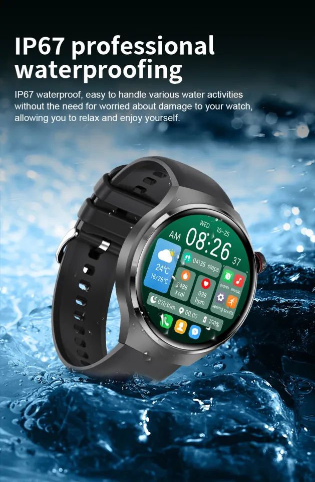 LIGE New GPS Smart Watch Men AMOLED Screen Heart rate Bluetooth
