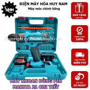 Máy Khoan Pin MAKIITA 26V Có Búa 24 Chi Tiết - 2 Pin Sạc Li-ion 5 Cell - Full Phụ Kiện - HÀNG CHÍNH HÃNG - BẢO HÀNH TOÀN QUỐC