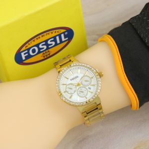 Box Exclusive Jam Tangan FOS Permata VA-945NR / Jam Tangan Fashion Wanita Tali Rantai Diameter 36cm