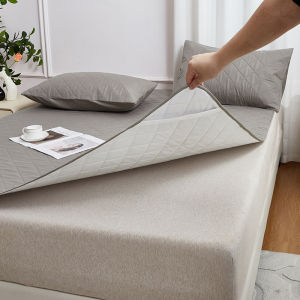 Non Slip Waterproof Mattress Protector Queen King Size Soft Bed Mat Solid Color Single Double Mattress Pad with Elastic Straps2026