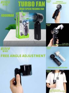 linshun bisen BF-812 small cooling air tratment stand fanTURBO FAN HIGHT speed folding fan 4000mah desk  HANDHELD fans