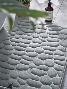 40x60CM Bathroom Floor Mat Anti Slip Absorbent Quick Dry Shower Bath Mat Soft Doormat
