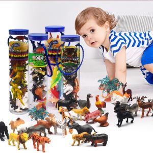 Mainan ANIMAL TUBE Miniatur Mainan Hewan Binatang Karet Animal Figure Set Kualitas Premium