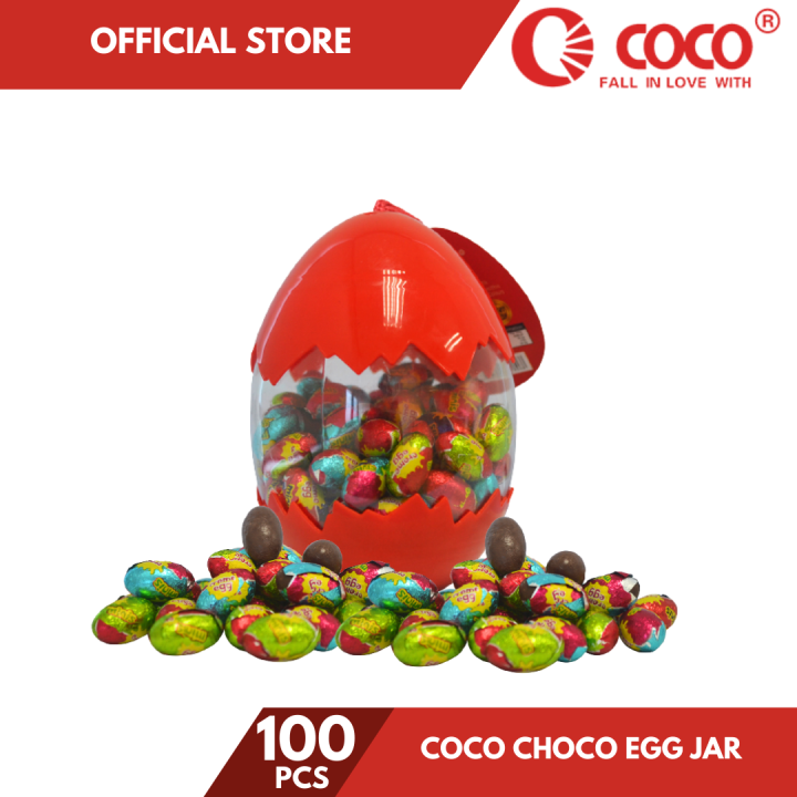 COCO Choco Egg Jar 100 pcs | Lazada PH