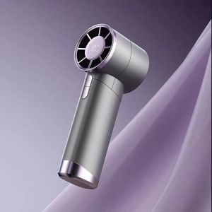 100 Speeds Portable Mini Fan USB Rechargeable Foldable Neck Fan with Display Handheld Fan Cooler