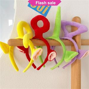 SHENHAO2🎀 1 chiếc băng đô teletubbies băng đô hoạt hình Anime Kẹp tóc ba chiều dễ thương Băng đô trang điểm mặt phụ nữ Phụ kiện tóc