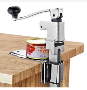 Commercial Restaurant Desk Style Can Opener Industrial Table Mount Manual Bottle Tin Opener Jar Open