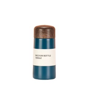 GONOVO Sáng Tạo Xách tay Tinh tế Nhiệt và Lạnh Ly cách nhiệt Thép không Gỉ Gỗ Hạt Pocket Cup Nhiệt Cốc Chai Nước du lịch Phích Thermocup Chân không Flask