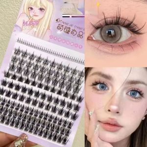 ORI PREMIUM MJSP Bulu Mata Palsu Manga 1 Set Uk 6-13mm/Eyelash Ektension BuluMata Palsu memperbesar mata tebal Cocok Eropa Amerika Mata Makeup rambut peri imitasi alami komik cangkok bulu mata