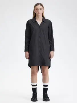 FRED PERRY】Fishtail Hem Shirt Dress（Buy Fred Perry Dresses