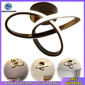 Winnereco Decorative Acrylic Trefoil Ceiling Light 9.84 Inch Dimmable LED for Bedroom and Living Area
