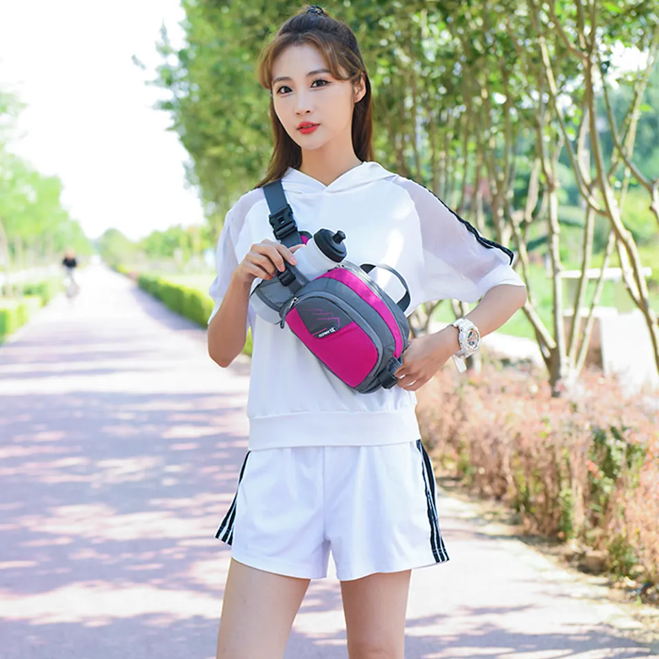 Outdoor Sports Waist Pack with Water Bottle Holder for Cycling Running  Walking Hiking Marathon Fanny Pack Hydration Belt for Men and Women