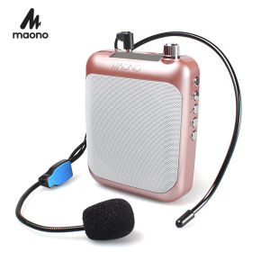 MAONO AU-C01 小蜜蜂扩音器讲课神器小蜜蜂扩音器无线Portable microphone with speakerLapel Microphone for TeachingProfessional Voice Amplifier Teacher Microphone