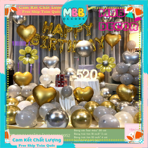 TẶNG BƠM BĂNG KEO SỐ TUỔI - Trang Trí Sinh Nhật Set Trang Trí Sinh Nhật Chủ Đề Tinh Yêu  Cho Các Cặp Đôi Cực Lãng Mạn