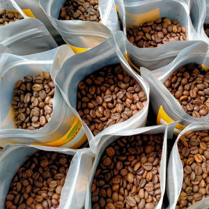 500gr cà phê hạt rang mộc Cà phê hạt pha máy Robusta rang mộc - Minh Cường Coffee