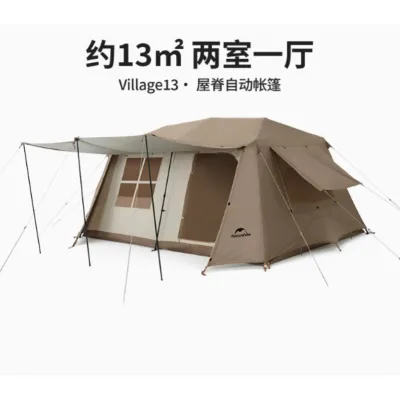 NEW Naturehike Village13㎡ Outdoor Campi Automatic Tent Waterproof Sunscreen Exquisite Two BedroomsOne