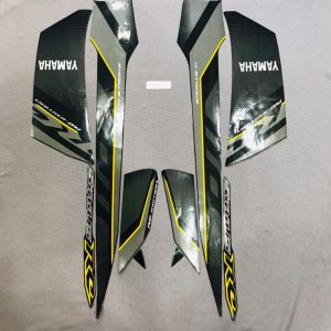 Nguyên bộ tem rời 3 lớp zin thái dán xe máy Yamaha sirius 2018 2019 màu xám đen