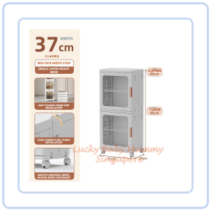 【COZYCASA】Narrow Slot Foldable Cabinet/Plastic Storage Drawers/Home Organizer/Stackable Transparent Storage