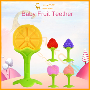 LAKOE Teether Bahan Silikon / Gigitan Bayi / Teether Gigitan Bentuk Buah
