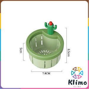 Klimo Kitchen Sink Drain Strainer Anti-clogging Food Waste Catcher Sink Drain Basket Cactus Design