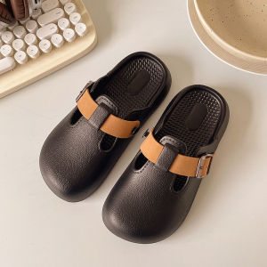 【Smilewil】รองเท้าแตะลําลอง รองเท้าแตะที่สะดวกสบาย รองเท้าเปิดส้น พื้นหนา กันลื่น วัสดุ EVA ลำลอง