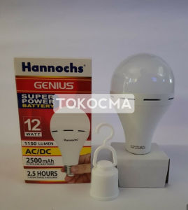 Lampu Emergency LED AC/DC Genius 12w 12watt Hannochs