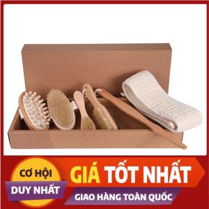 Cọ Lưng Tre Chải Khô và Ướt (Tẩy tế bào chết cây tắm chà lưng Có thể tháo rời - Bàn Chải Khô Cán dài) (tùy chọn) (Có Sẵn Hàng) (Xả Kho) (Giao Hỏa Tốc)