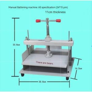 Industrial Heavy Duty Manual A4/A5 Flat Paper Press Nipping Machine Professional Book Binding Flattening Machine for Commercial Printing Store