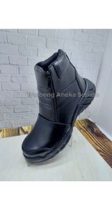 Sepatu Safety Boots Pria KicKers Army Zippers Full Kulit Resleting Ujung Besi Casual Formal Tracking Hiking Sneakers Pansus slop king Outdoor Boot Savety But Septi Buts Sevti Bot Septy Bots Sefty Kerja Kantor Proyek Lapangan Touring Sol karet Best Seller