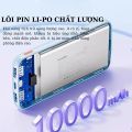 Sạc dự phòng Wekome, pin dự phòng sạc siêu nhanh 22.5W tích hợp dây cáp sạc và màn hình LED hiển thị - Life Style 4U. 