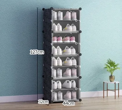 Tủ Giày Lắp Ghép Thông Minh Kiểu Mới 4-6-8-10 Ngăn Mỗi Ngăn Đựng Được 2 Đôi Giày