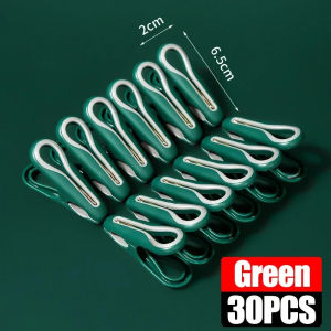 30Pcs Quần Áo Pegs Nhựa quần áo giặt Pins Clothespins Vớ Đồ Lót Giá phơi Chủ Hộ Gia Đình kẹp đồ ăn Mạnh Mẽ Grip