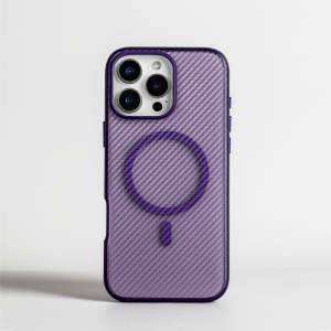 Sanptoch For Magsafe Luxury Carbon Fiber Texture Phone Case For iPhone 16 / 15 / 14 Pro Max Soft Tpu Edge + Matte Skin-friendly Hard Cover For iPhone 16 15 14 Plus Military-Shockproof Protection Casing ﻿